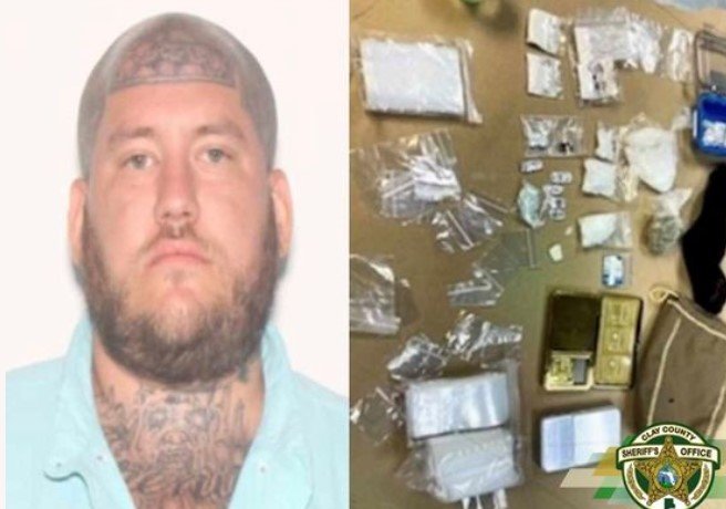 Clay County Man Arrested with Large Stash of Drugs, Faces Multiple Trafficking Charges