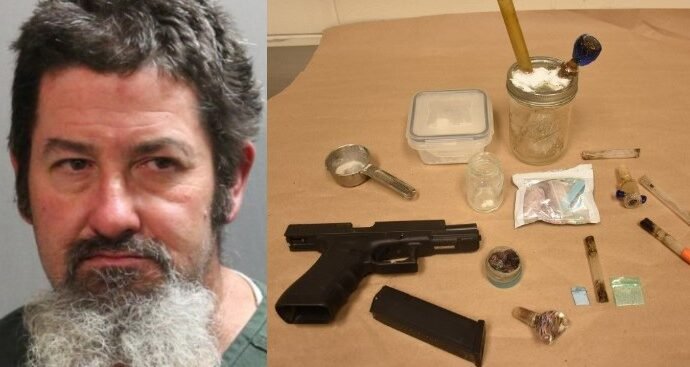 Man Found Passed Out in Vehicle Arrested on Drug and Firearm Charges in Jacksonville Beach