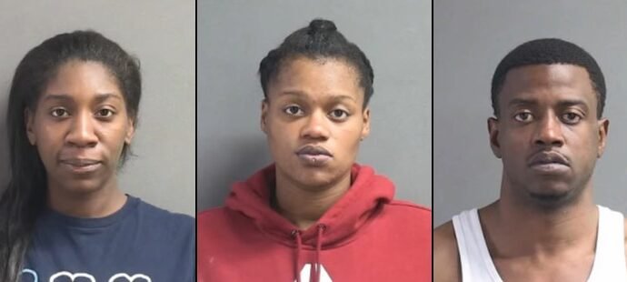 Kayvon Brown, Alexus Jones and Zevante Taylor