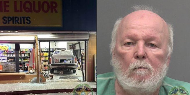 Driver Crashes Into Liquor Store, Arrested for DUI in Alachua County