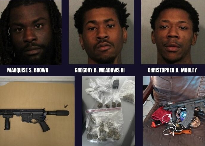 Three Arrested in Jacksonville Beach Domestic Incident Involving Firearm and Drug Possession