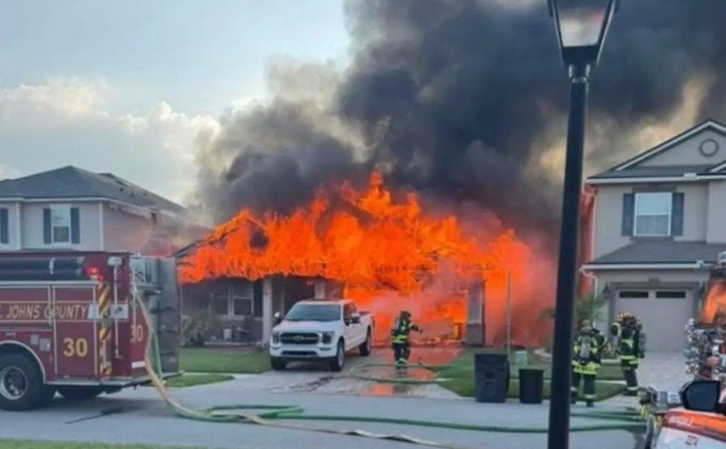 Garage Blaze Spreads to Attic in St. Johns County Home - Jacksonville ...