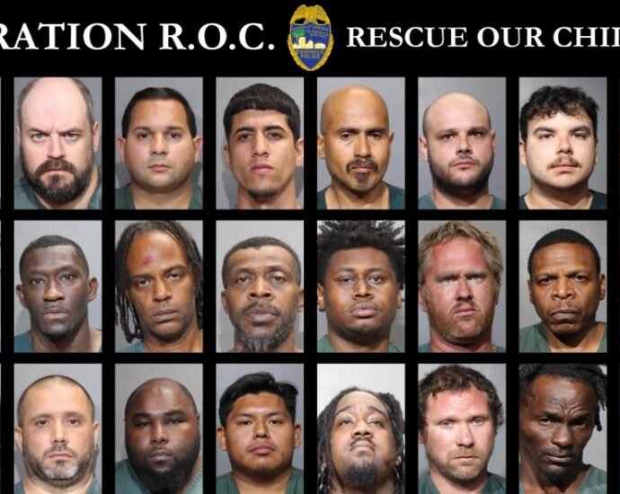 24 Men Arrested in Jacksonville During Major Child Exploitation Sting Operation