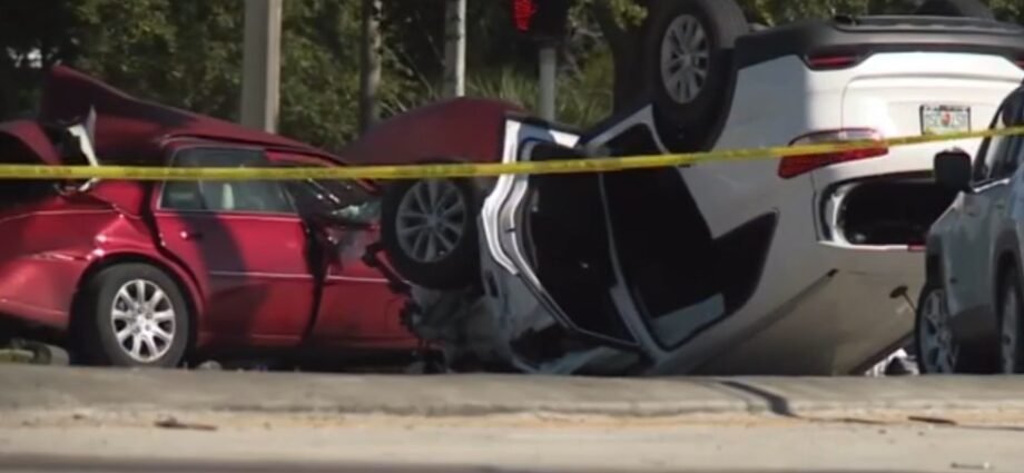 Elderly Man Dead, Several Injured in Seven-Vehicle Crash in Fort Pierce