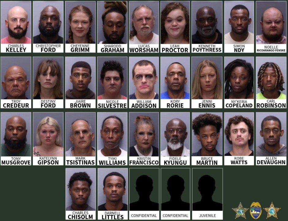 MultiAgency Sting Leads to 33 Arrests in St. Johns County Prostitution
