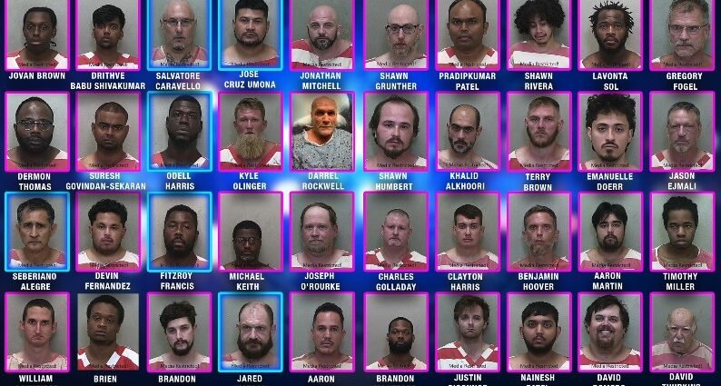 40 Men Arrested in Marion County Online Child Solicitation Sting