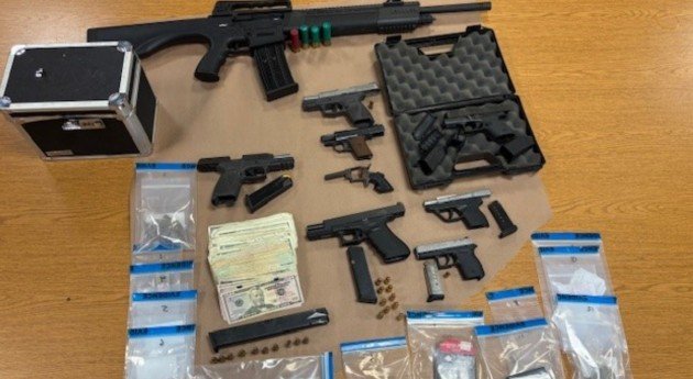 Fentanyl, Stolen Firearms Seized in Jacksonville Heights Bust