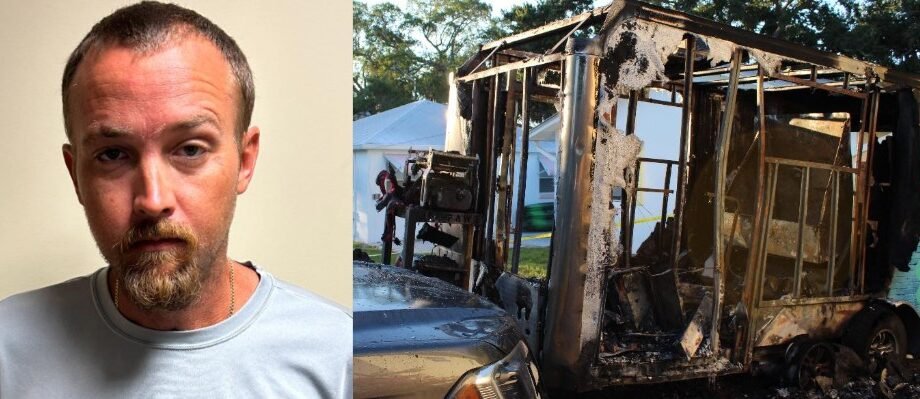 Stuart Man Arrested for Arson in Dog Grooming Trailer and Vehicle Fire