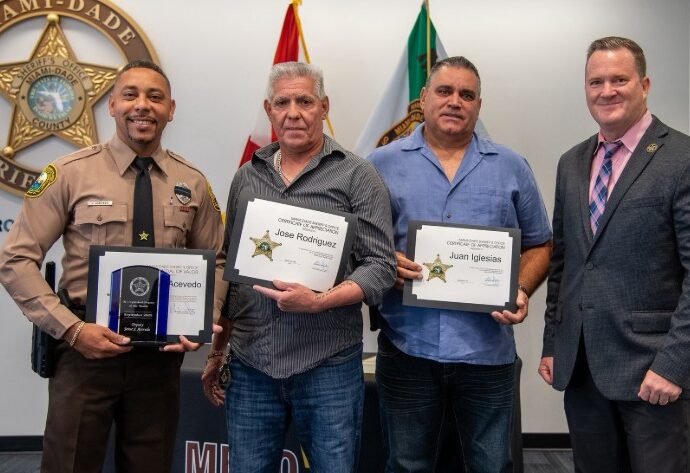 Miami-Dade Deputy and Two Civilians Honored for Heroic Canal Rescue
