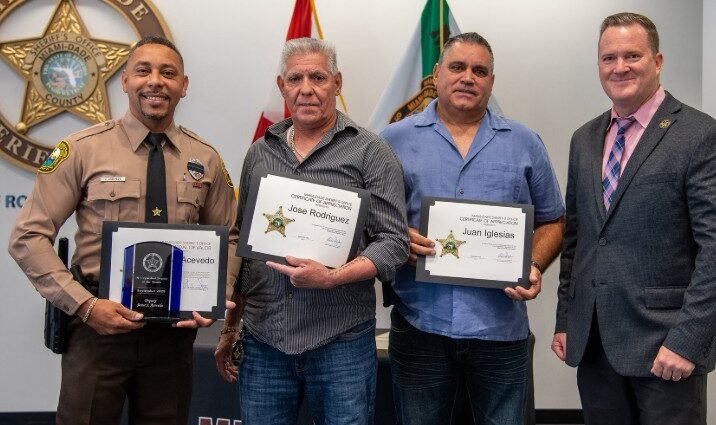 Miami-Dade Deputy and Two Civilians Honored for Heroic Canal Rescue Miami-Dade Deputy and Two Civilians Honored for Heroic Canal Rescue