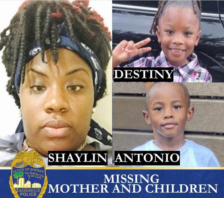 Jacksonville Police Searching for Missing Mother and Two Children ...