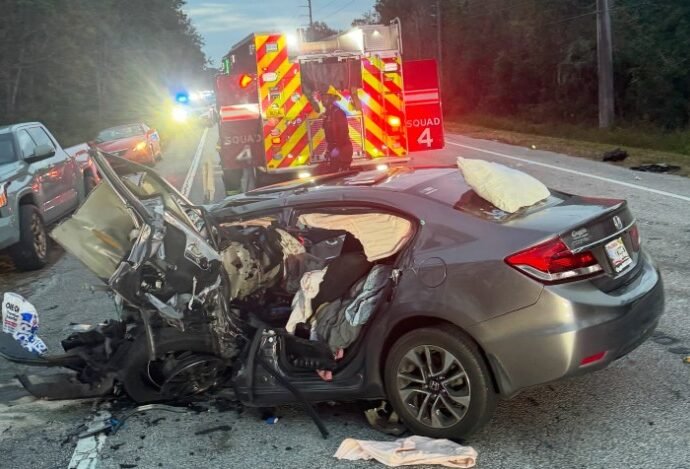 Vehicle Crash with Entrapment Sends Three to Hospital in St. Augustine