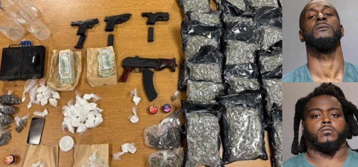 JSO Arrests Two Felons After Detectives Seize Large Cache of Drugs and Guns in Royal Terrace