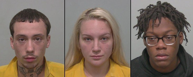 Trey Jacobs, Bridget Butcher and Camario Walker