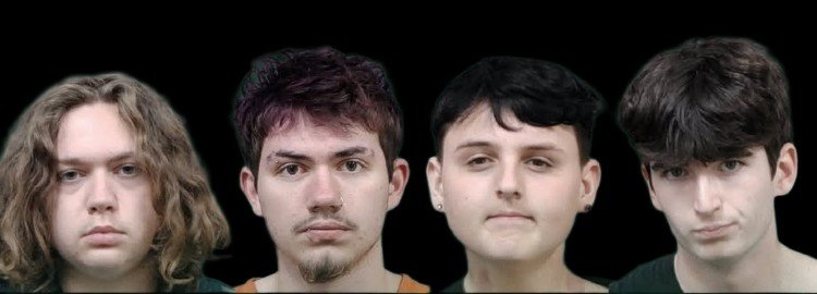 Jamison Tanner, Joshua Robertson, Aiden Combs and Alexander Vazquez