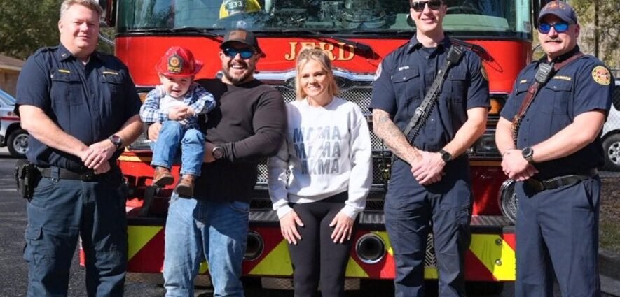 hoke-with-firefighters