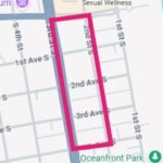 Area of shooting incident