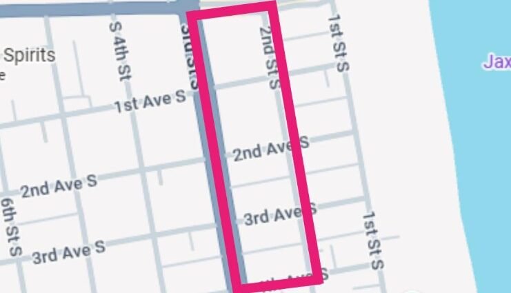 Area of shooting incident