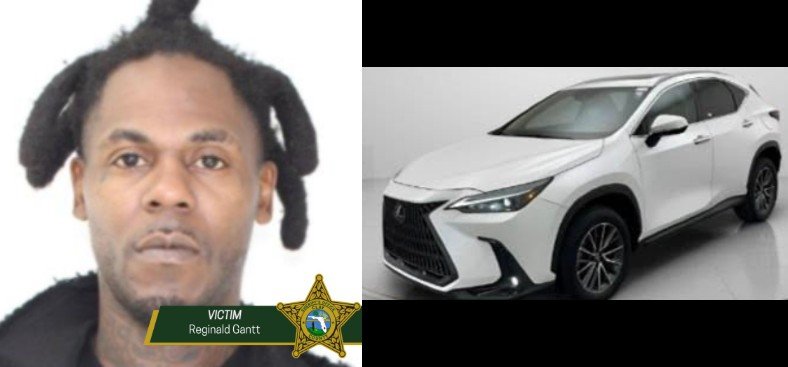 Reginald gantt and type of vehicle police is looking for