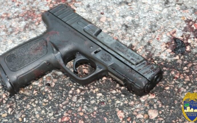 Suspect's weapon recovered