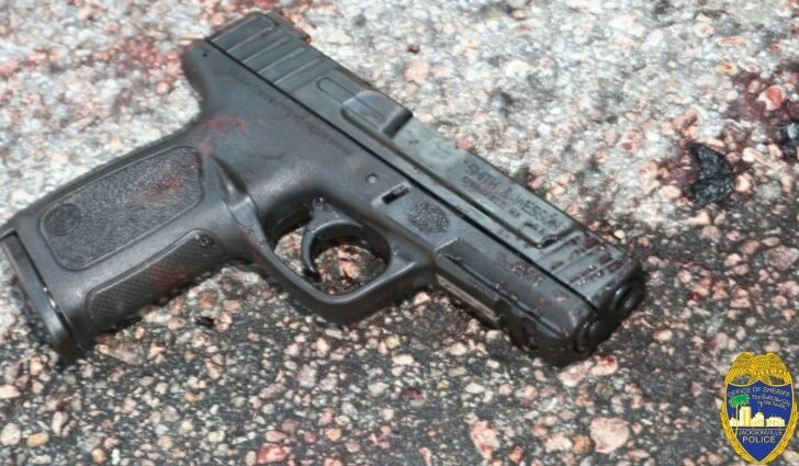 Suspect's weapon recovered