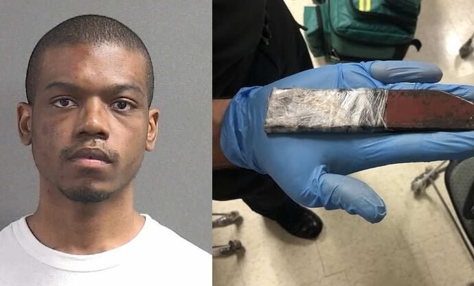 Trevon Miller and weapon used in the attack