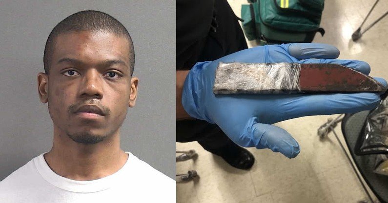 Trevon Miller and weapon used in the attack